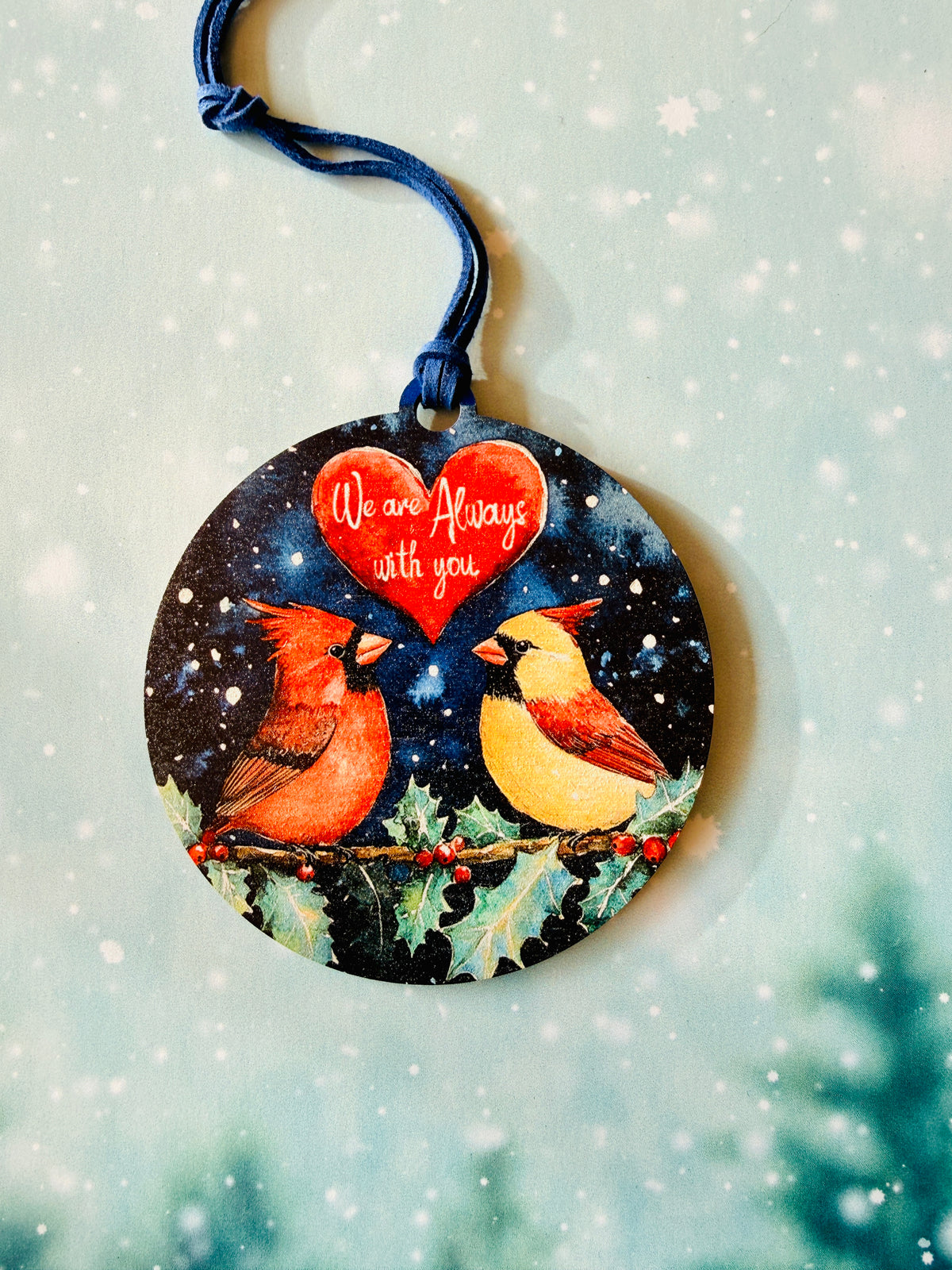 Cardinal Memorial Ornament- Always With You