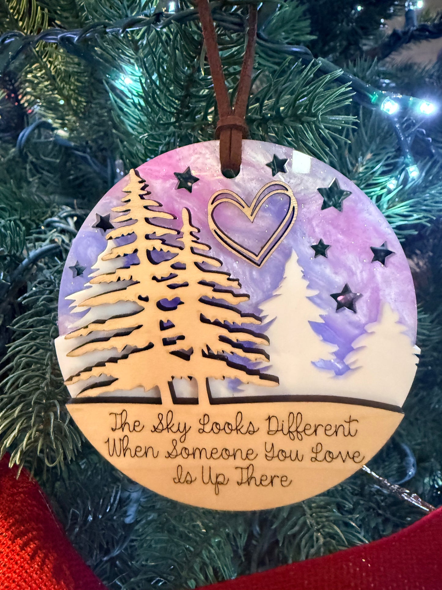 The Sky looks Different - Memorial Ornament