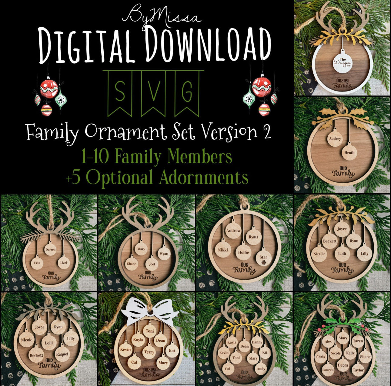 Family Bauble Ornament