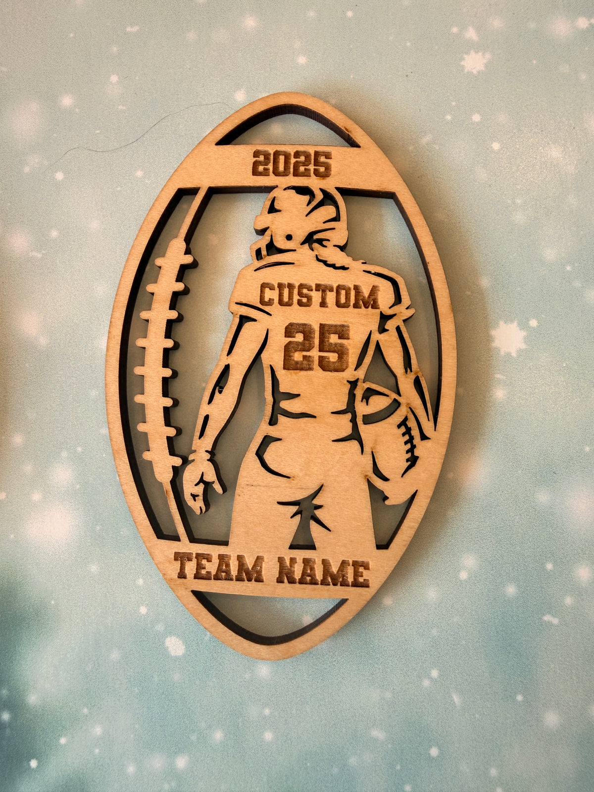 Premium Football Ornament