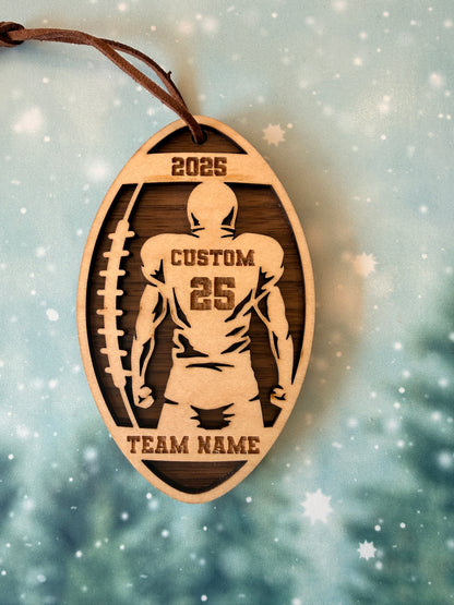 Premium Football Ornament