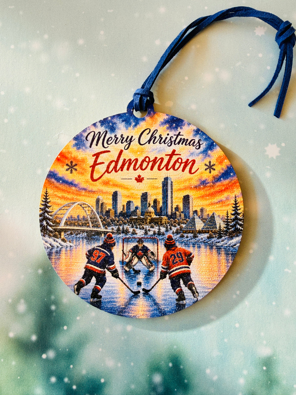 Edmonton- Hockey Ornament