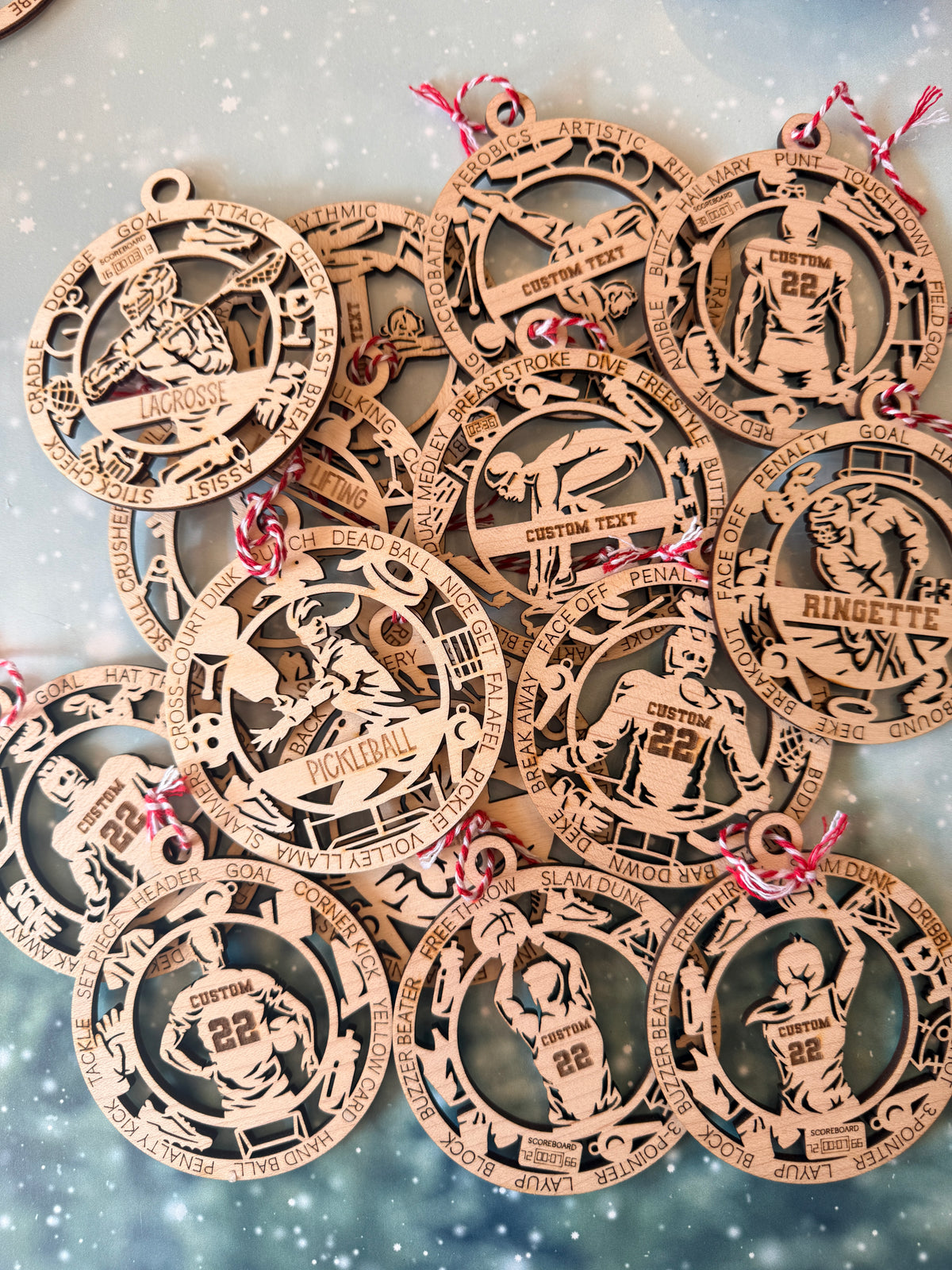 Personalized Athlete Ornament | Custom Sport Christmas Ornament