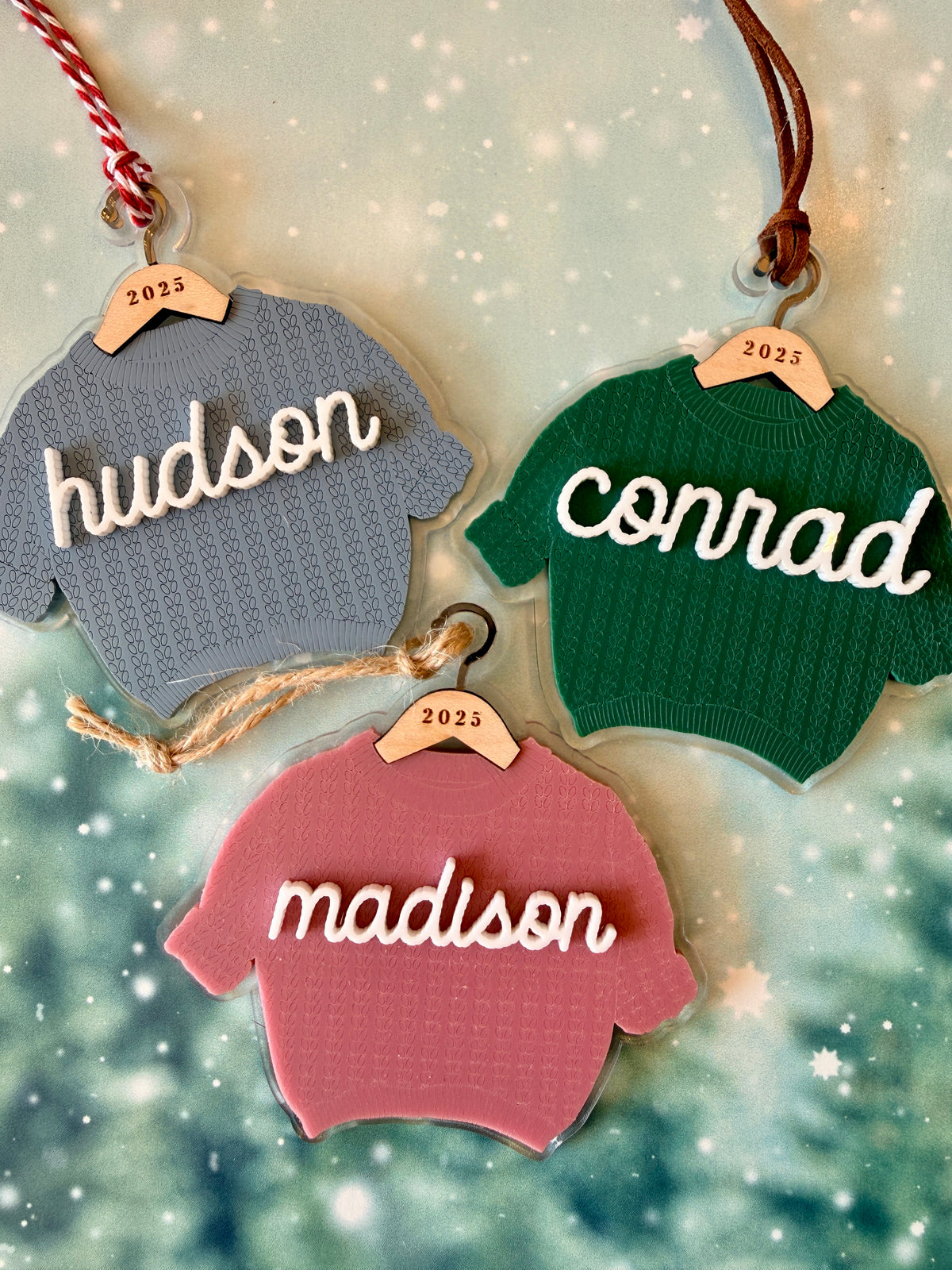 Personalized Cozy Sweater Ornament