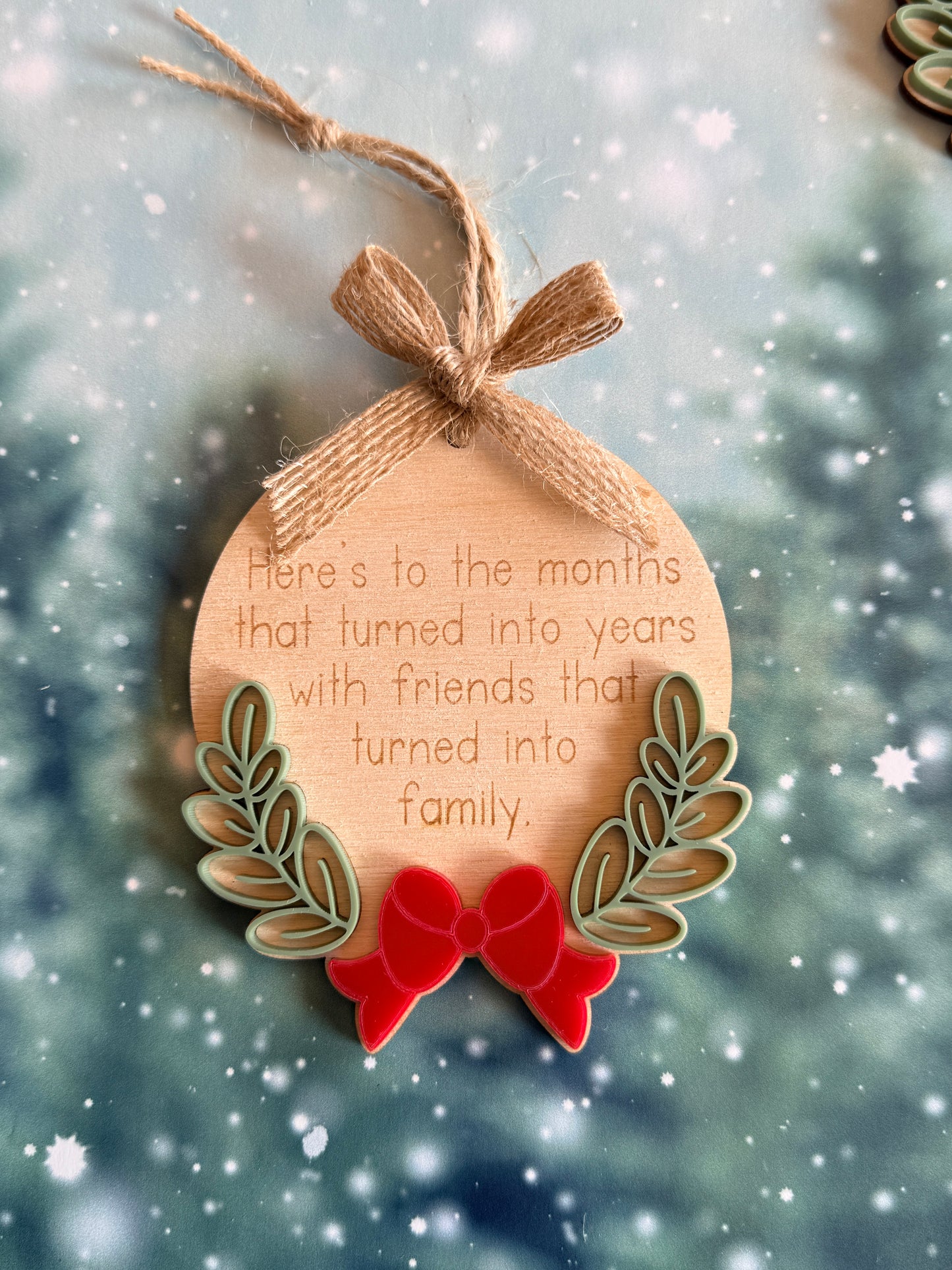 Friendship Keepsake Christmas Ornaments