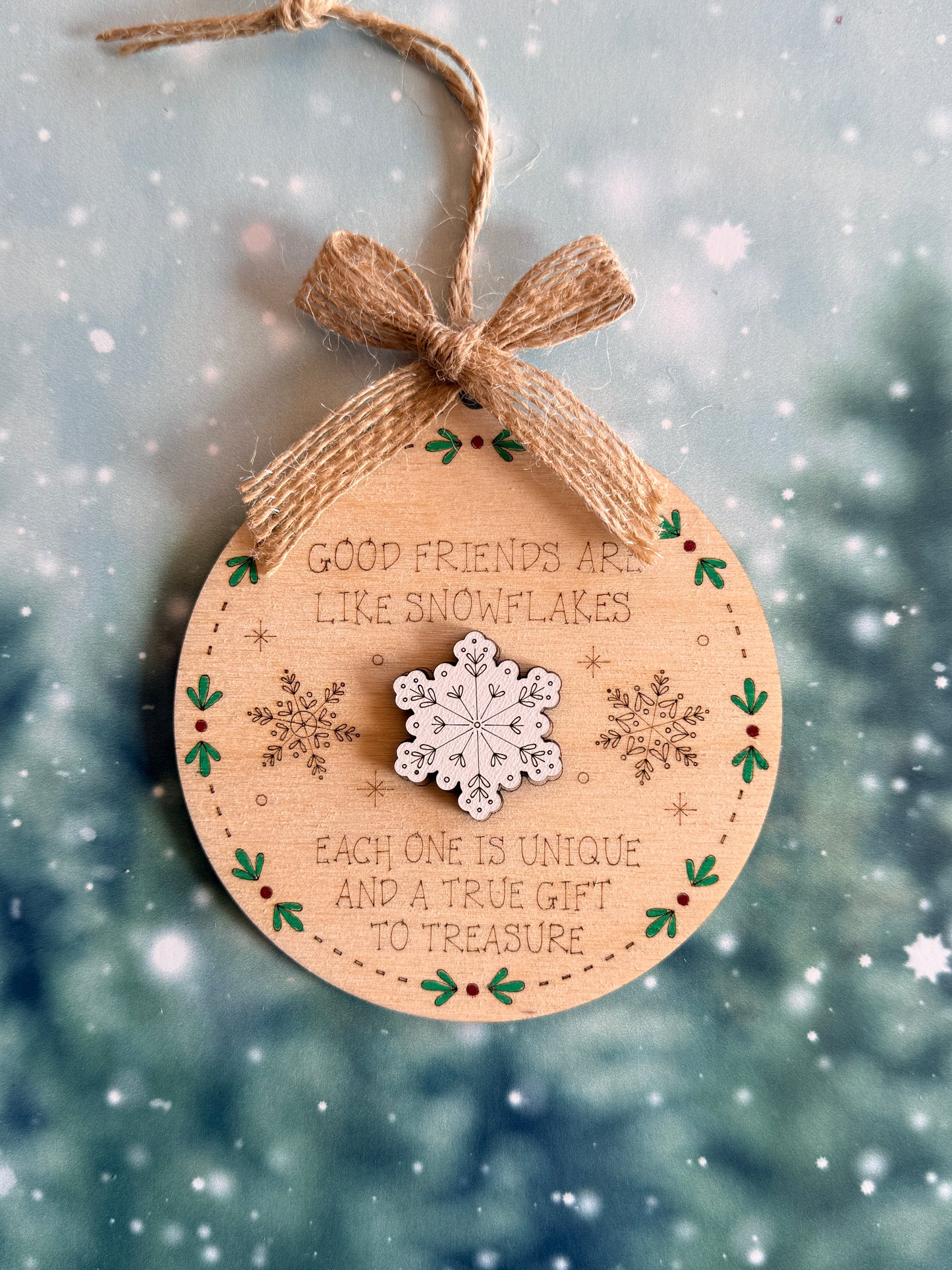 Good Friends Are Like Snowflakes
