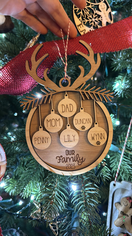 Family Bauble Ornament